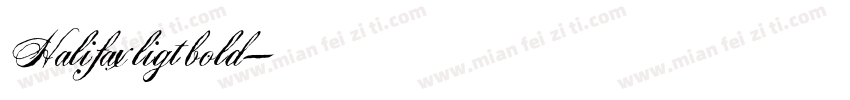 Halifax ligt bold字体转换